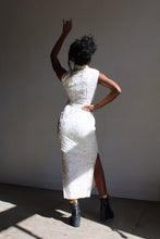 Load image into Gallery viewer, Metallic Lace Swirls Cheongsam Qipao