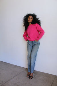 1990s Dunes Hot Pink Raglan Sweatshirt