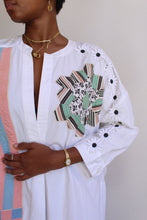 Load image into Gallery viewer, Quilt Grid Patchwork Tunic Dress