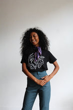 Load image into Gallery viewer, 1970s Purple Tiger Print Scarf