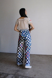 Checkered Quilt Trousers