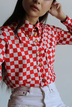 Load image into Gallery viewer, Saks Fifth Avenue Checkered Blouse