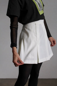 1980s White le coq sportif Tennis Skirt Size 12