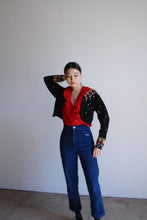 Load image into Gallery viewer, 1980s Black Beaded Bolero Jacket