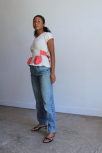 Load image into Gallery viewer, 1970s Calico Scoop Neck Tee