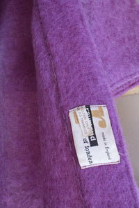 1960s Purple Mohair Open Cardigan