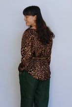 Load image into Gallery viewer, Ralph Lauren Silk Leopard Print Blouse