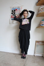 Load image into Gallery viewer, CALROSE Rice Black Sacred Scrap Collage Sweater