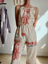 Load image into Gallery viewer, Queen Bee Flour Sack Jumpsuit - Size M