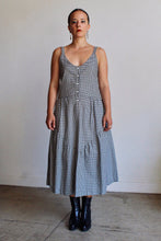 Load image into Gallery viewer, Modern LACAUSA B&amp;W Gingham Dress