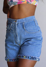 Load image into Gallery viewer, 1980s Denim Ruffle Shorts