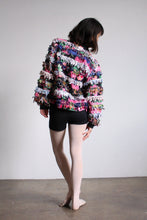 Load image into Gallery viewer, Paula Sweet Muslin Mink Art to Wear Black Floral Cotton Cardigan Sweater