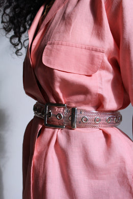 1990s Clear Grommet Belt