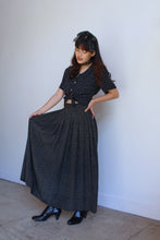 Load image into Gallery viewer, 1980s Perry Ellis Black &amp; White Silk Grid Skirt