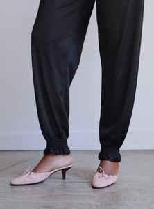 Black Lace Loungewear Jumpsuit