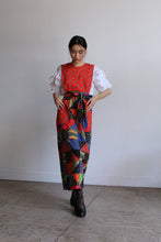 Load image into Gallery viewer, 1970s Patchwork Pinafore Wrap Dress