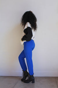 1970s Electric Blue Stirrup Ski Pants