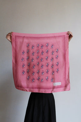 Pierre Cardin Pink Mauve Silk Scarf