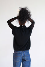 Load image into Gallery viewer, 1990s Black Angora Wool Sweater