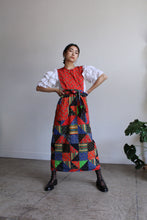 Load image into Gallery viewer, 1970s Patchwork Pinafore Wrap Dress