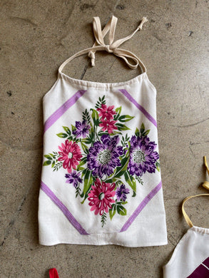 Floral Hankie Halter Top | Large