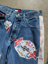 Load image into Gallery viewer, Darling Kitty Patchwork Tommy Jeans