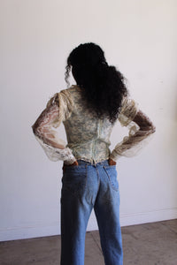 1970s Victorian Lace Blouse