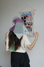 Load image into Gallery viewer, Striped Quilt Top Patchwork Bonnet