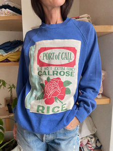 CALROSE Blue Patchwork Sweater