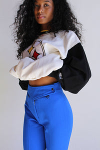 1970s Electric Blue Stirrup Ski Pants