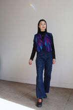 Load image into Gallery viewer, 1970s Fibre Art Birds of Paradise Felted Wool Quilted Vest