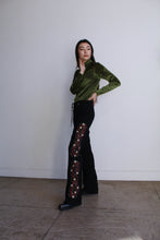 Load image into Gallery viewer, Y2K Manuel Cuevas Western Lace Up Embroidered Pants