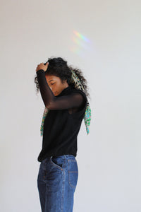 1990s Black Angora Wool Sweater