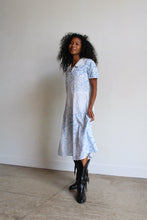 Load image into Gallery viewer, 1930s Faded Blue Cherry Print Feedsack House Dress