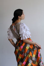 Load image into Gallery viewer, 1970s Patchwork Pinafore Wrap Dress
