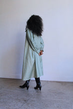 Load image into Gallery viewer, 1970s Sage Green Nylon Trench Coat