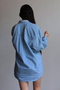 1990s Sequin Chambray Shirt