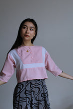 Load image into Gallery viewer, Pink Color Block Jersey Tee