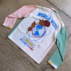 Worldwide Color Block Work Shirt XL