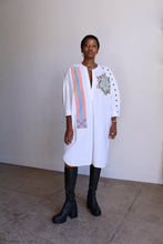 Load image into Gallery viewer, Quilt Grid Patchwork Tunic Dress