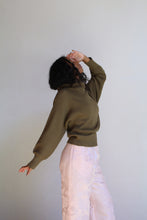 Load image into Gallery viewer, Olive Brown Cowl Neck Sweater