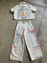 Load image into Gallery viewer, MADE TO ORDER: Kokuho Rose Crop Top &amp; Trousers Set