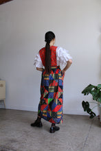 Load image into Gallery viewer, 1970s Patchwork Pinafore Wrap Dress