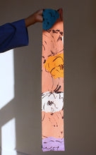 Load image into Gallery viewer, 1970s Pastel Abstract Print Silk Sash