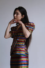 Load image into Gallery viewer, Jewel Silk Striped Suit