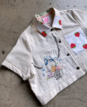 Load image into Gallery viewer, Fragaria Grid Crop Top