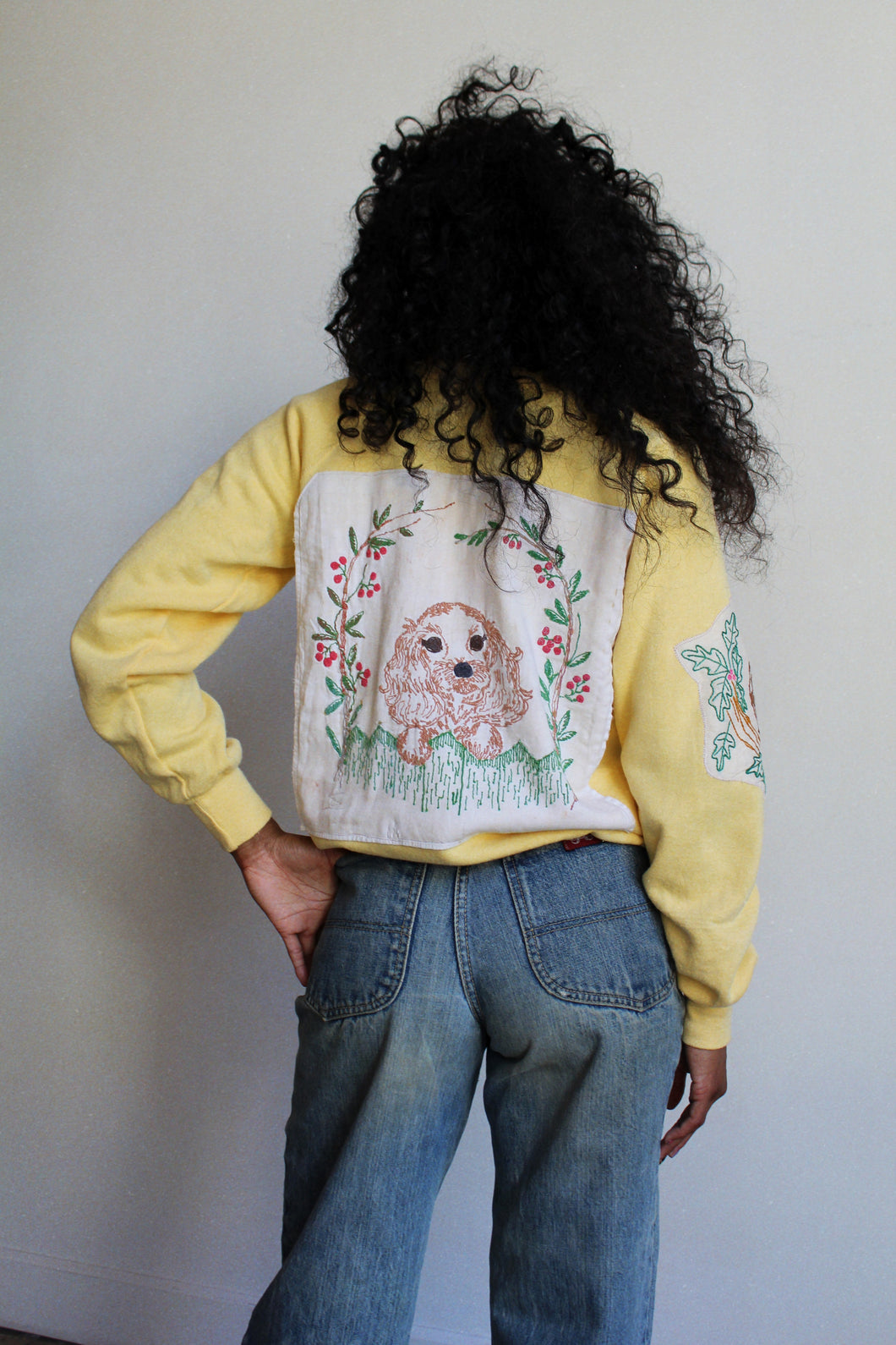 Puppy Love Patchwork Sweater