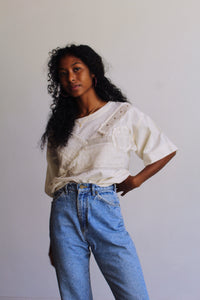 1980s Cotton Patchwork Top