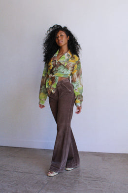 1970s Brown Corduroy Landlubber Flares