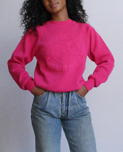 1990s Dunes Hot Pink Raglan Sweatshirt